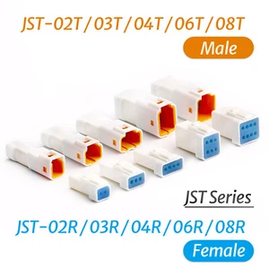 JST-T/R-JWPF-VSLE 2Pin to 8Pin JST Series Waterproof Connector Plug/Socket Kits - Picture 1 of 28