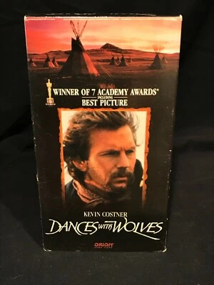 VHS Dances With Wolves Kevin Costner Western Academy Awards Best Picture - Image 1 of 4