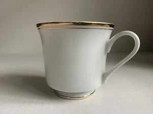Sheffield Regency Gold Footed Coffee Cup White with Gold Trim - Picture 1 of 6