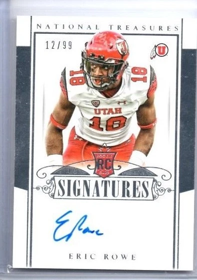 2015 NATIONAL TREASURES MULTI-SPORT Eric Rowe SIGNATURES AUTO 12/99 - Image 1 of 1