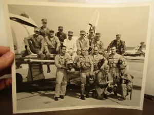 Ritratto Navale Aeronautico USA - ORIGINALE - Squadrone Caccia - anni '50 - Fotografia - Foto 1 di 3