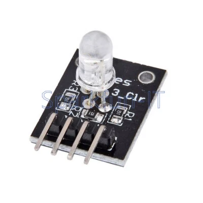 5PCS RGB LED Module 3 Color Light For MCU AVR PIC Raspberry Arduino - Immagine 1 di 4