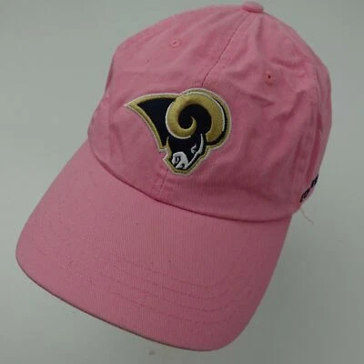Gorra de fútbol americano para mujer St Louis Rams rosa ajustable Los Ángeles Foto 1 de 4