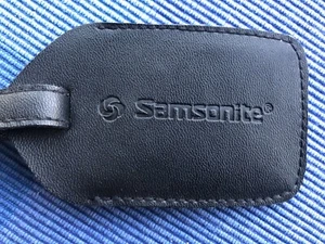 Vintage Samsonite Plastic Luggage Tag - Picture 1 of 5