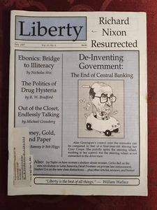 LIBERTY Free Market Magazine July 1997 Central Bank Nicholas Stix George Smith - Imagen 1 de 1