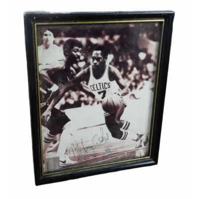 Autógrafo Nate Tiny Archibald 8x10 Boston Celtics Salón de la fama Foto 1 de 2