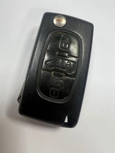 GENUINE CITROEN 3 BUTTON REMOTE FLIP KEY FOB RELAY DISPATCH ETC TESTED E154554, - Picture 1 of 4