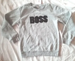 NWT Child's Sweatshirt 11 Years "Boss" Applique PatPat - Picture 1 of 6