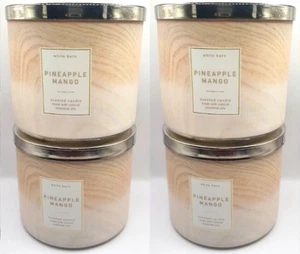 BATH AND BODY WORKS PINEAPPLE MANGO 3-WICK CANDLE 14.5 OZ (SET OF 4) - Picture 1 of 1