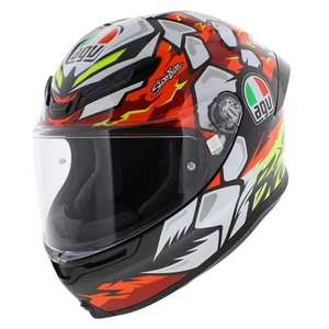 AGV K6 S Bezzecchi 2024 Casco Moto Negro Rojo Blanco Fluo Amarillo - Imagen 1 de 12