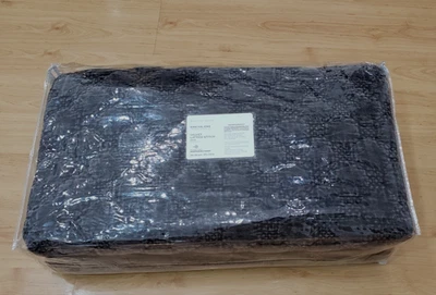 Pottery Barn VELVET LATTICE HANDCRAFTED King  / Cal King Quilt Gray NEW - Image 1 of 4