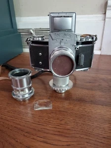EXAKTA 35MM CAMERA + ORIGINAL ZEISS LENS UNTESTED - Picture 1 of 24