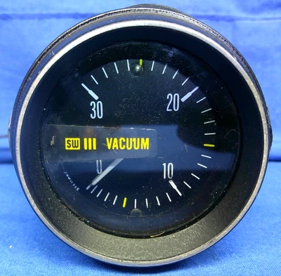 Medidor de vacío Stewart Warner Stage III vintage años 70 Foto 1 de 4