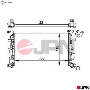RADIATOR ENGINE COOLING 60C9066-JPN FOR VW CRAFTER/30-50/Platform/Chassis/Van - Picture 1 of 10