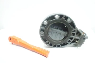 Nibco Chemtrol Manual Pvc Flanged Butterfly Valve 6in - Image 1 of 4