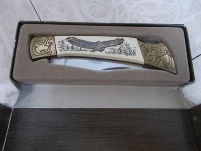 Cuchillo American International Mint American Eagle Lockback Japón Nuevo de Lote Antiguo Foto 1 de 4