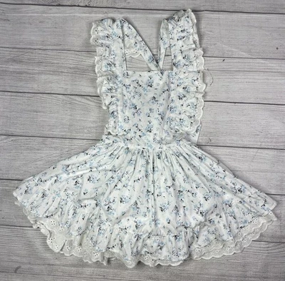 Well Dressed Wolf  WDW Blue & White Floral Naomi Dress sz 7 (no matching short) - Image 1 of 4