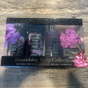RACHEL ROY Nourishing Body Collection Vanilla Rose 5 Stück Body Wash Lotion Puff - Bild 1 von 5