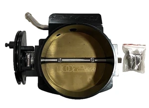 Cuerpo de acelerador Velocity 102 mm aluminio de 4 pernos para GM LS - negro - Imagen 1 de 2