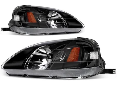Par de faros halógenos de repuesto para Honda Civic 1999-00 Foto 1 de 4