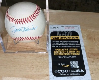 Jack Morris Detroit Tigers HOF Signed Rawlings OAL Ball JSA  - Image 1 of 4