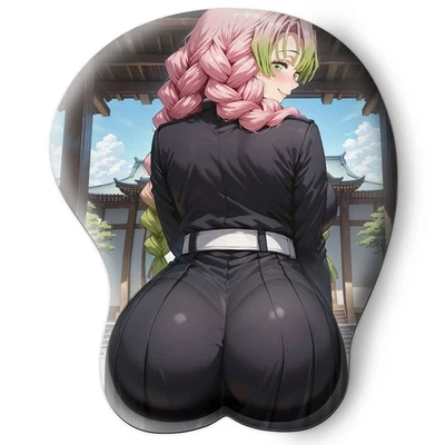 3D butt Anime MousePad with Wrist Rest by Demon Slayer Mitsuri Kanroji #02 - Image 1 of 3