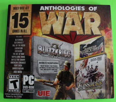 ANTHOLOGIES OF WAR -  15x Strategy PC Games - Blitzkrieg, American Conquest+ NEW - Image 1 of 3
