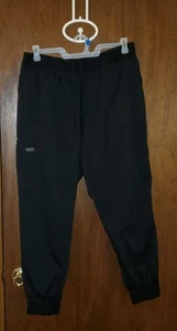 Cherokee Workwear Black Joggers Scrub Pants Sz Xl - Picture 1 of 2