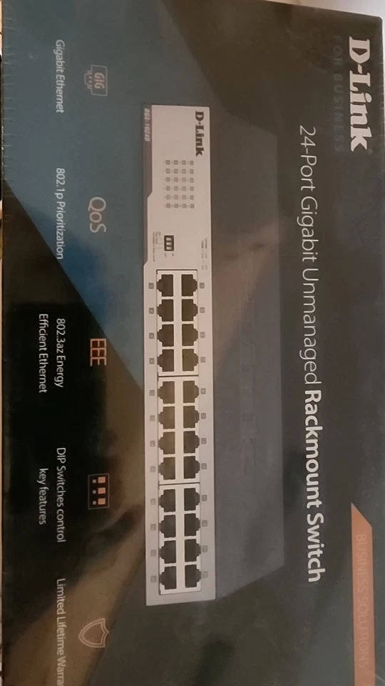 D-Link DGS-1024D 24-Port Gigabit Ethernet Switch w/Cable - Image 1 of 1