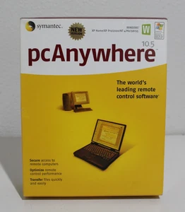 Symantec PC Anywhere 10.5 Windows 95/98/NT/2000/ME Big Box 2001 Remote Software - Picture 1 of 7
