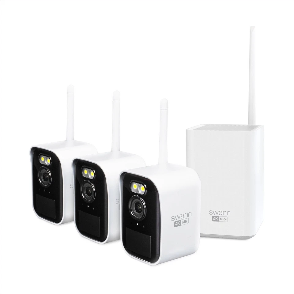 Swann MaxRanger Mini 4K Wireless NVR Security System, 3-Pack - Image 1 of 4