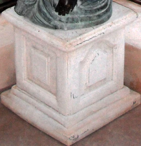 STEIN SÄULE BASIS SOCKEL SCHLOß GARTEN PARK WOHNRAUM antik alt Barock Rokoko - Bild 1 von 3