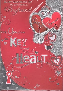 Tarjeta de San Valentín para novio. Feliz día de San Valentín a mi novio especial. - Imagen 1 de 2