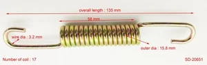 135x15.8x3.2mm Expansión Extensión Resortes de Tensión Hágalo usted mismo Metal Troquel Soporte mecánico - Imagen 1 de 2
