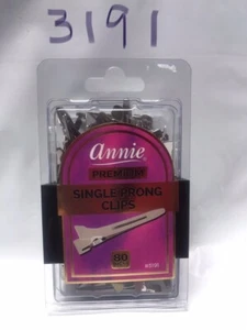 ANNIE PREMIUM 80 SINGLE PRONG CLIPS #3191 SMALL SILVER CLIPS - Picture 1 of 1