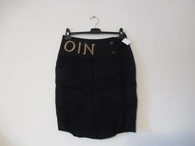 23/11 NÜ Damen Rock Gr. 36 schwarz knielang stickerei gefüttert Knöpfe Damenrock - Bild 1 von 4