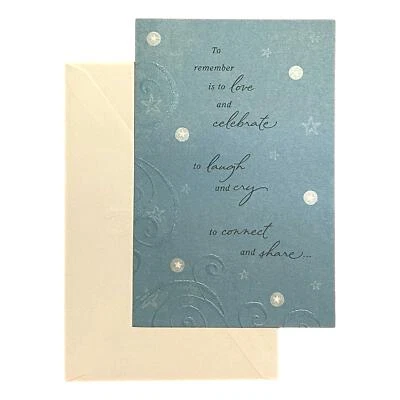 Tarjeta de felicitación de condolencia para seres queridos, familiares y amigos - Recordar es lo Foto 1 de 2