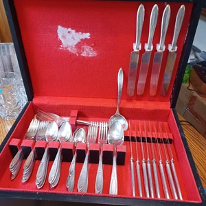 Community Silverplate Adam 1917 82 Piece Complete Set W/ Box - Picture 1 of 12