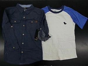 Boys American Hawk L.S. Button-Up & T-Shirt 2PC Set Sizes 2T  - 10/12 - Picture 1 of 6