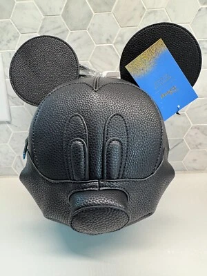 Disney Danielle Nicole Mickey Mouse Head Black 3D Crossbody Bag Limited Edition - Image 1 of 4