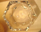 Cendrier cristal massif Val St Lambert vintage / Vintage Belgian Crystal Ashtray