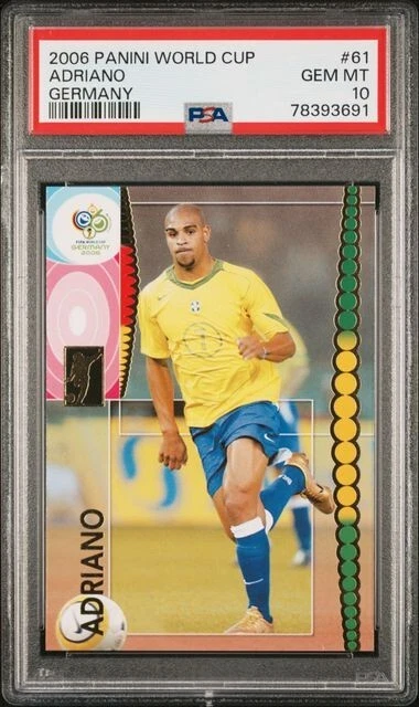 Copa Mundial Panini Alemania 2006 61 Adriano PSA 10 Foto 1 de 1