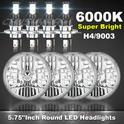 Faros LED de haz alto/bajo punto 4x para Buick Electra Wildcat 5,75" 5-3/4" pulgadas Foto 1 de 4