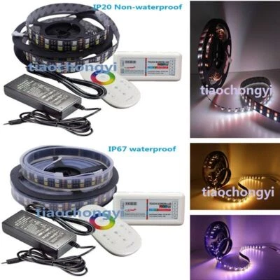 5M RGBW white 5050 600LED Double Row LED Strip +2.4G RGBW controller+8A power - Image 1 of 4