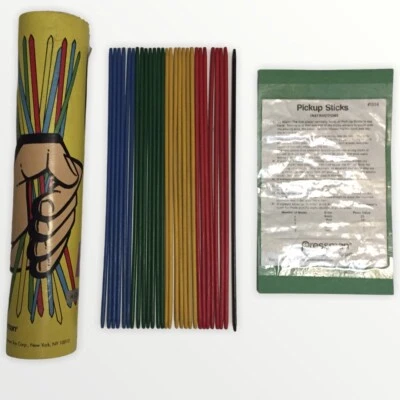 Giant Pick-Up Sticks Wooden Toy 1995 Vintage Game Montessori Solitaire or Family - Image 1 of 4