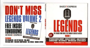 Legends - Live Tracks From The World's Greatest Volumes 1 & 2 Promotional CDs - Picture 1 of 3