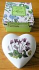 Portmeirion Botanic Garden Mini Heart Lidded Treasure Box New in Box