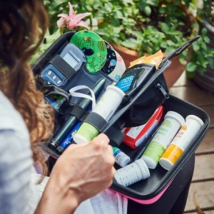 Glucology Diabetes Travel Case | Multi-compartment Bag Organizer | 8 Colours