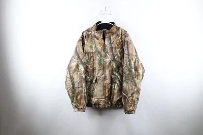 Vtg 90s Winchester Mens 2XL Realtree Camouflage Fleece Lined Soft Cloth Jacket - Image 1 of 4