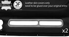 Grey Real Leather 2X Door Pocket Trim Covers For Skyline R32 Gts Gtr 89-94